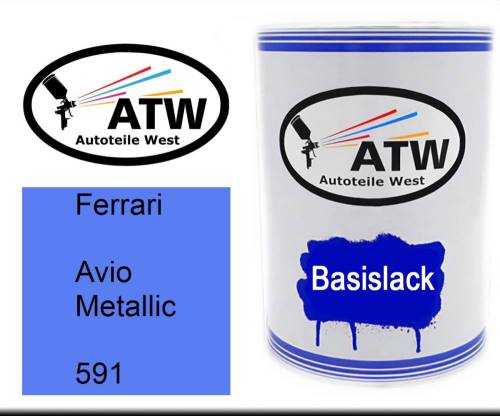 Ferrari, Avio Metallic, 591: 500ml Lackdose, von ATW Autoteile West.